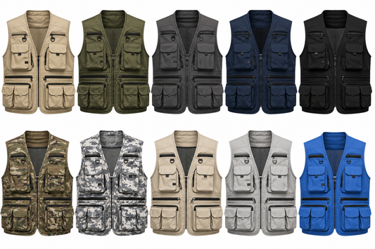 Private Label Fishing Vest Manufacturer for Clothing Brand with Low MOQ
