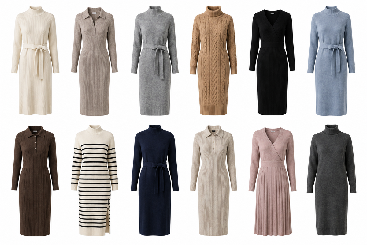 Bluk Buy Knit Dress from Guangzhou China Clothing Manufacturer
